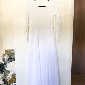 {SOLD} White Temple Dress